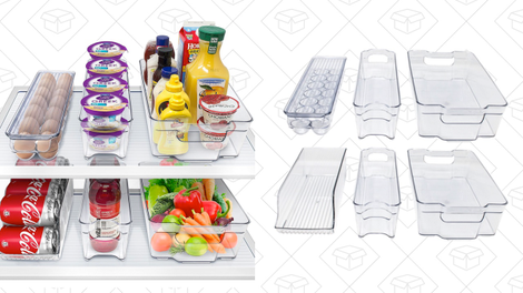 Sorbus Fridge Bins and Freezer Organizer Refrigerator Bins Stackable Storage Containers | $23 | Woot